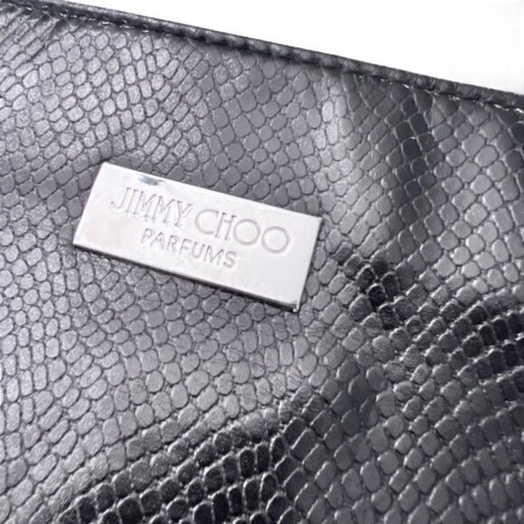 🎉SALE🎉 Jimmy Choo Perfumes Black Inner Pockets Double Handle Tote Overnight - Picture 2 of 7